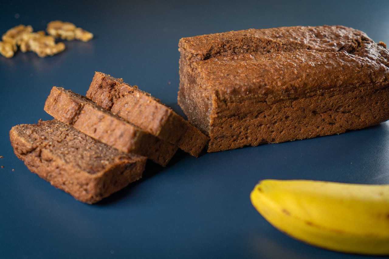 Bananenbrot mit Schokolade